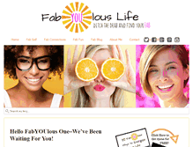 Tablet Screenshot of fabyoulouslife.com